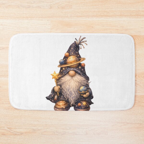 Item preview, Planet Gnome – Cosmic Orbit Wizard | Celestial Space‑Themed Gnome Art designed and sold by Aurora & Ink Artworks .