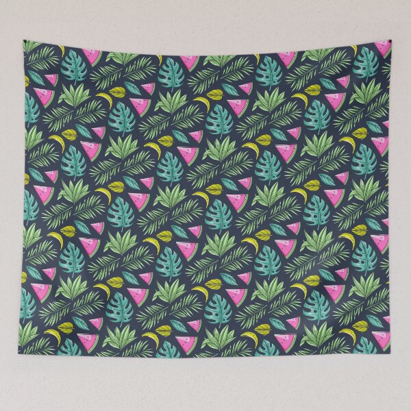 Item preview, Fruity Tropical Paradise - Fruit Lover & Tropical Paradise Island Aesthetic, Summer Vibes, Tropical Plants Print, Cute Beach Vacation Design designed and sold by trendieprints.