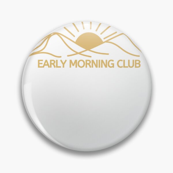 Item preview, Early Morning Club – Minimal Morning Routine Typography Design designed and sold by Lynn Creates.