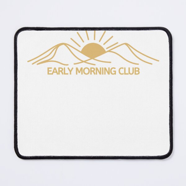 Item preview, Early Morning Club – Minimal Morning Routine Typography Design designed and sold by Stillpath Co..