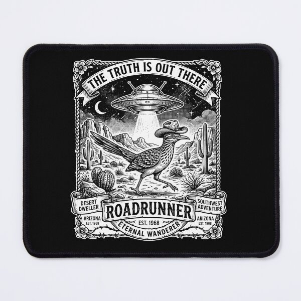 Item preview, Roadrunner Desert Dweller Arizona UFO Southwest Adventure Cowboy Bird designed and sold by graphixpolash.