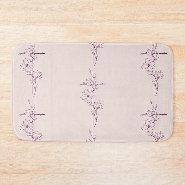 Item preview, Grace in Bloom – Minimalist Floral Cross Design designed and sold by Grace & Light Art .