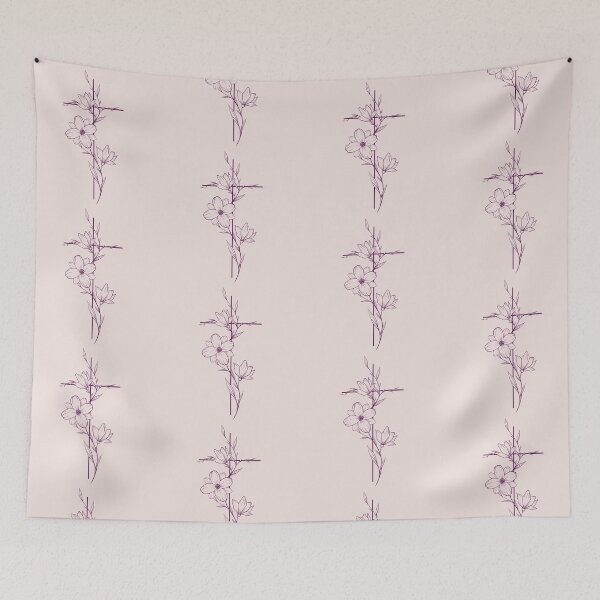 Item preview, Grace in Bloom – Minimalist Floral Cross Design designed and sold by Grace & Light Art .
