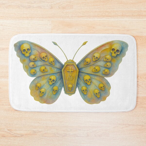 Item preview, Gothic Skull Butterfly – Dark Halloween Art designed and sold by Liberty4Punk.