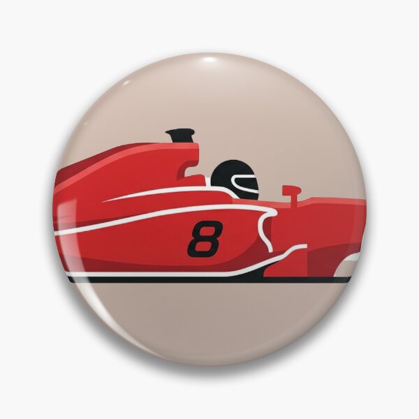 Item preview, Red Racer No.8 — Flat Vector F1 Car Side View designed and sold by ticzla95.