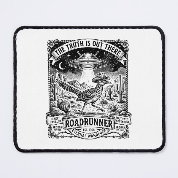 Item preview, Roadrunner Desert Dweller Arizona UFO Southwest Adventure Cowboy Bird designed and sold by graphixpolash.