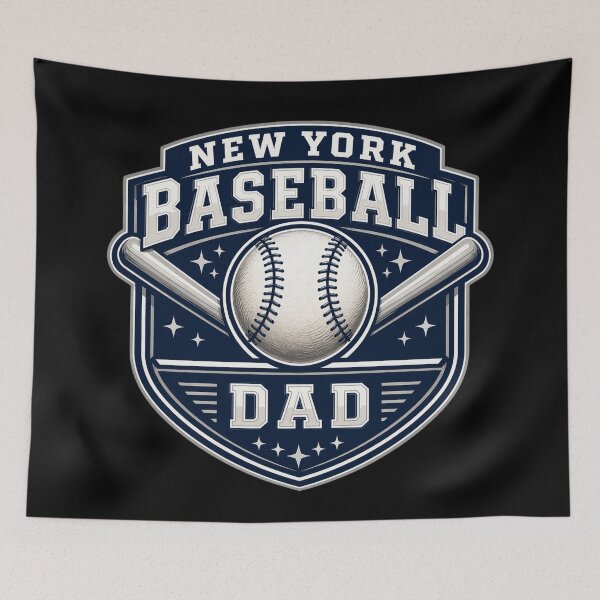 Item preview, New York Baseball Dad Shirt | Vintage Baseball Dad Badge Tee | Game Day Sports Dad Gift designed and sold by TKOprintdesigns.