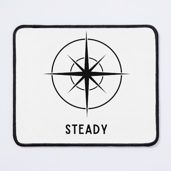 Item preview, Stay Steady – Minimal Motivational Typography Design designed and sold by Lynn Creates.