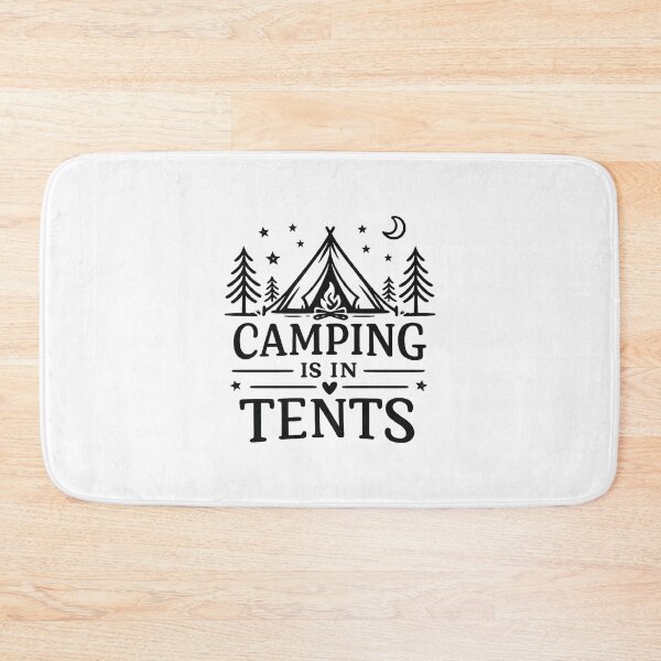 Artikelvorschau, Camping findet in Zelten statt, lustiges Camping entworfen und verkauft von CloudyPress.