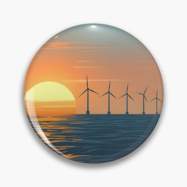Item preview, Eco Sunset: Wind Farm at Sea designed and sold by MarineIndustry.