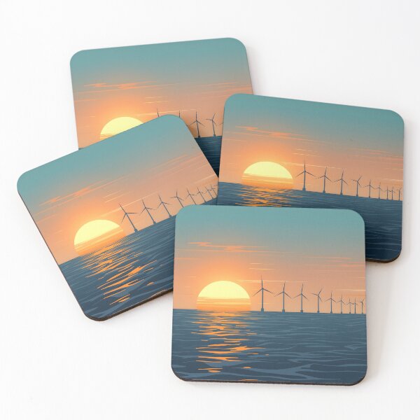 Item preview, Eco Sunset: Wind Farm at Sea designed and sold by MarineIndustry.