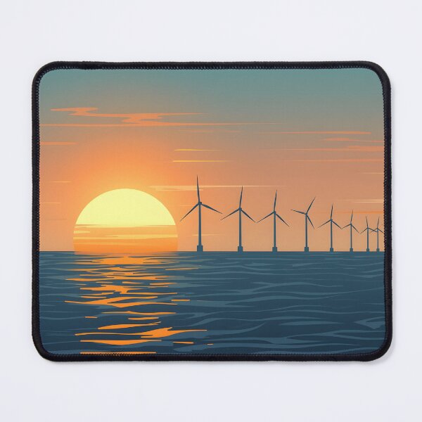 Item preview, Eco Sunset: Wind Farm at Sea designed and sold by MarineIndustry.
