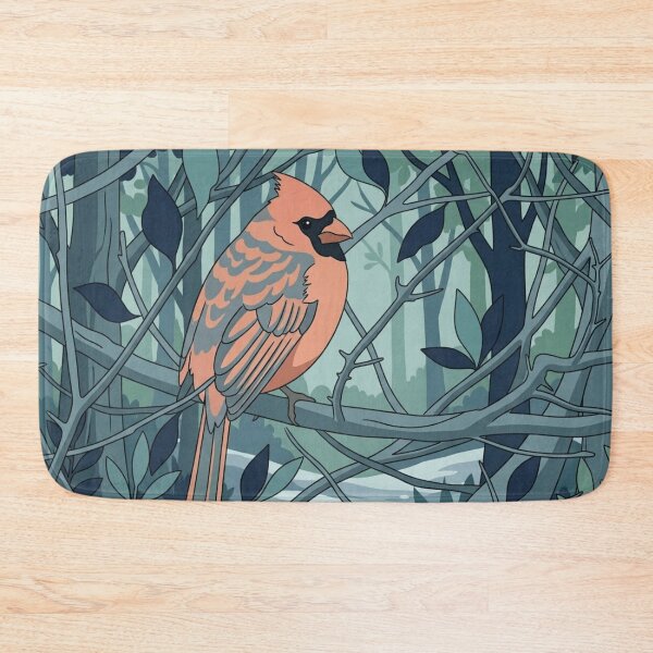 Item preview, Minimalist Northern Cardinal – Modern Forest Bird Vector Art designed and sold by BLUESKY11a.