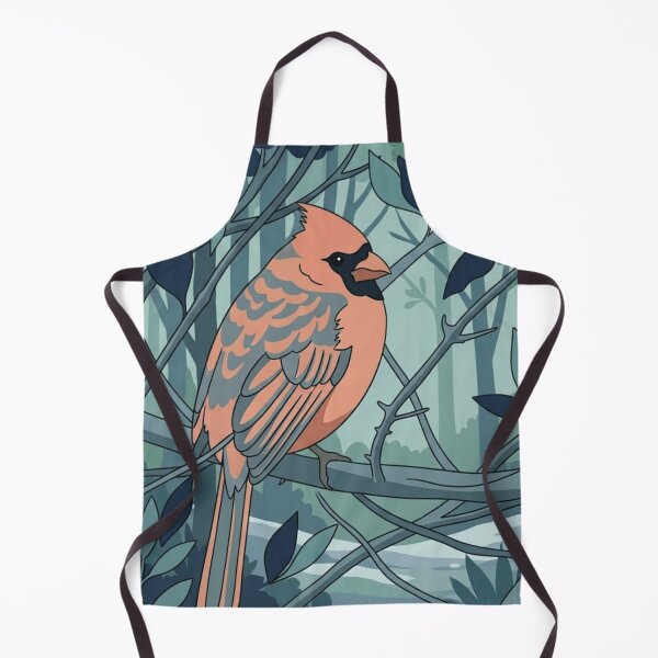 Item preview, Minimalist Northern Cardinal – Modern Forest Bird Vector Art designed and sold by BLUESKY11a.