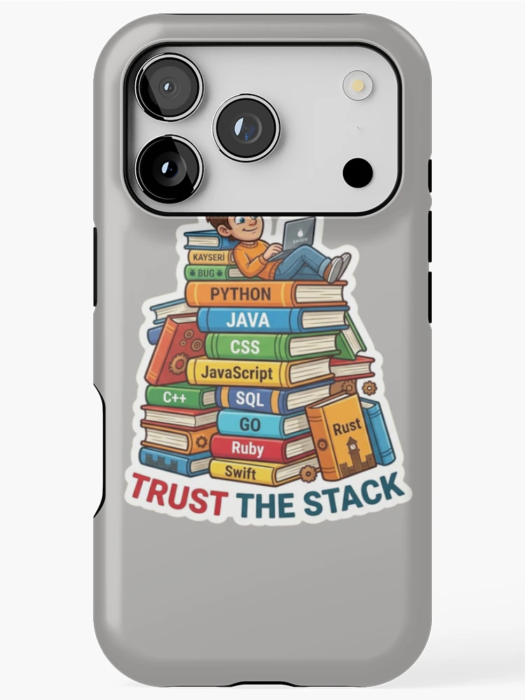 Thumbnail 1 of 4, iPhone Case, Trust The Stack Full Stack Developer Programming Languages designed and sold by AkDesign022.