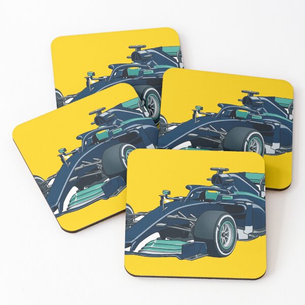 Item preview, Dark Ace — F1 Car Comic Style Illustration in Navy & Teal designed and sold by ticzla95.
