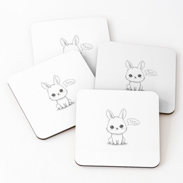 Item preview, Cute Bunny “Hug Me, Too Tired” Funny Introvert Sticker designed and sold by Sticker shop 007.