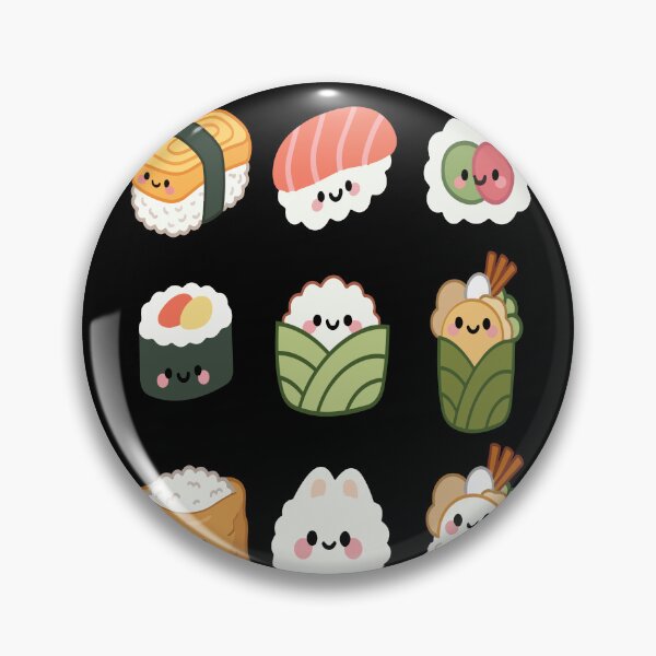 Item preview, Kawaii Sushi Friends Cute Japanese Food Art designed and sold by BoyleDesignShop.