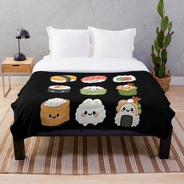 Item preview, Kawaii Sushi Friends Cute Japanese Food Art designed and sold by BoyleDesignShop.