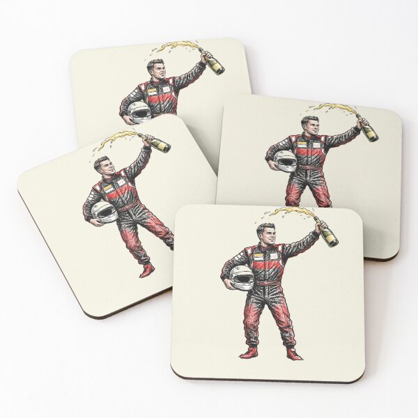 Item preview, Victory Lap — Race Car Driver Celebrating with Champagne Illustration designed and sold by ticzla95.