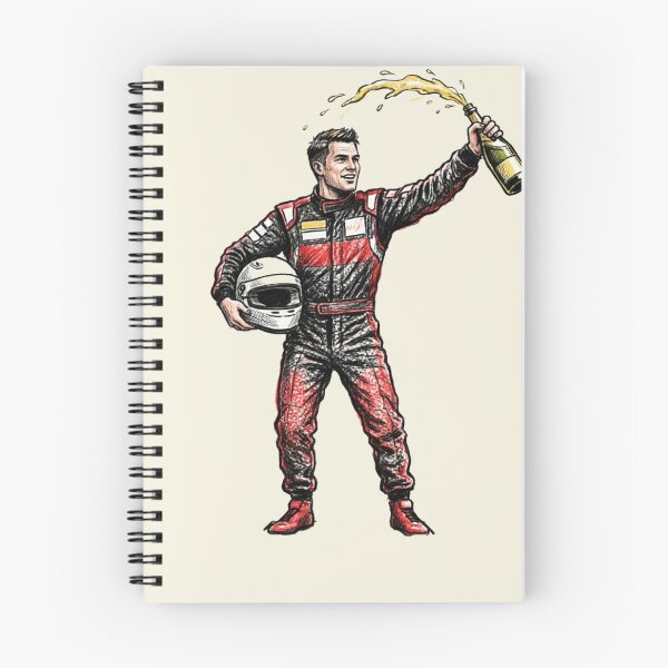 Item preview, Victory Lap — Race Car Driver Celebrating with Champagne Illustration designed and sold by ticzla95.