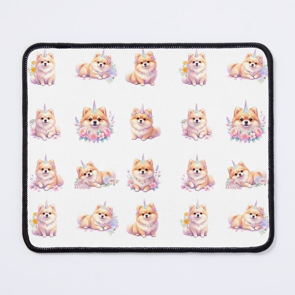 Item preview, Pomeranian Unicorn-Cute Pastel Puppy Fantasy Magic Art designed and sold by JessArty ⭐⭐⭐⭐⭐.