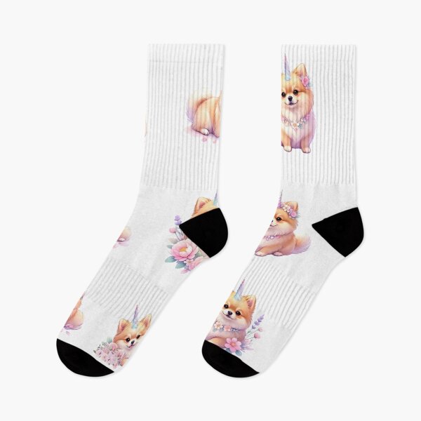 Item preview, Pomeranian Unicorn-Cute Pastel Puppy Fantasy Magic Art designed and sold by JessArty ⭐⭐⭐⭐⭐.