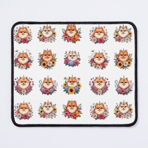 Item preview, Pomeranian Unicorn-Floral Puppy Cute Flower Aesthetic designed and sold by JessArty ⭐⭐⭐⭐⭐.