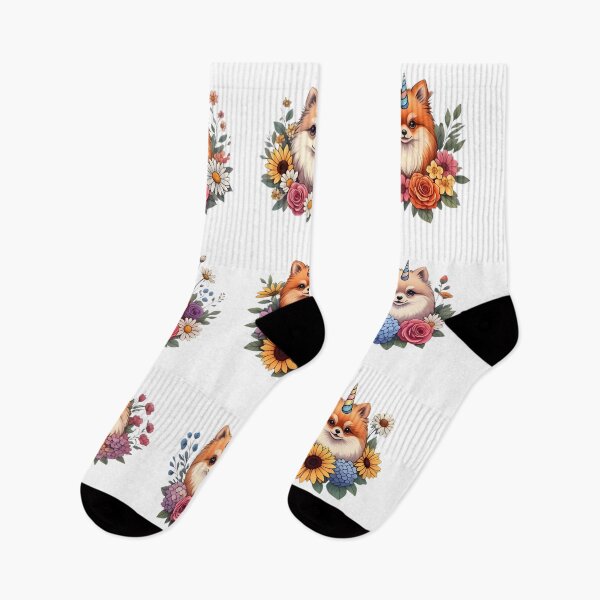 Item preview, Pomeranian Unicorn-Floral Puppy Cute Flower Aesthetic designed and sold by JessArty ⭐⭐⭐⭐⭐.