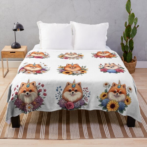 Item preview, Pomeranian Unicorn-Floral Puppy Cute Flower Aesthetic designed and sold by JessArty ⭐⭐⭐⭐⭐.