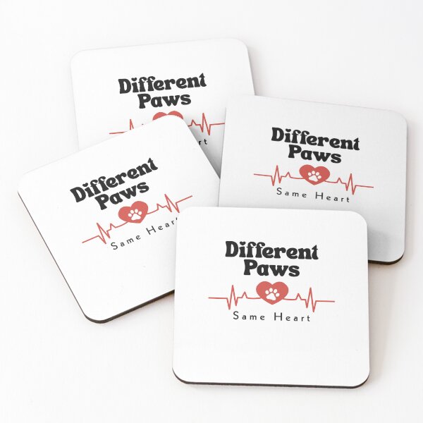 Item preview, Different Paws, Same Heart T-shirt design designed and sold by BoldMarks.