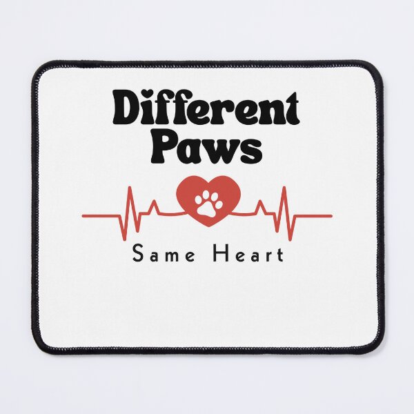 Item preview, Different Paws, Same Heart T-shirt design designed and sold by BoldMarkk.