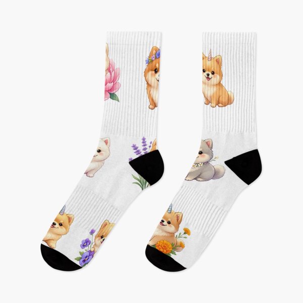 Item preview, Pomeranian Unicorn-Cute Puppy Flowers Pastel Kawaii designed and sold by JessArty ⭐⭐⭐⭐⭐.