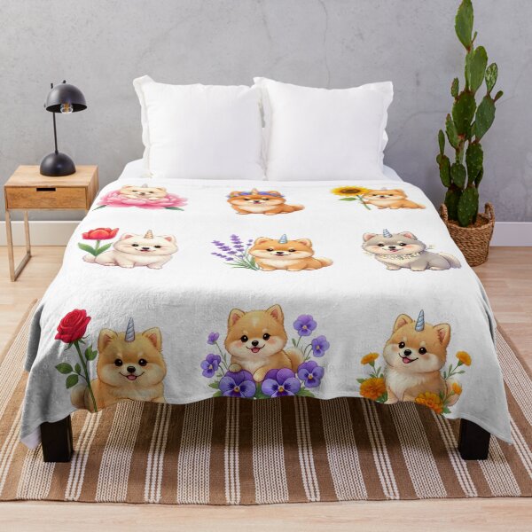 Item preview, Pomeranian Unicorn-Cute Puppy Flowers Pastel Kawaii designed and sold by JessArty ⭐⭐⭐⭐⭐.