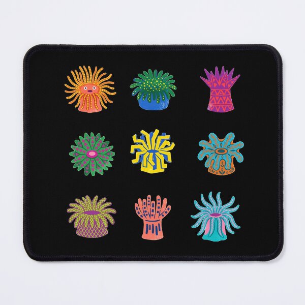 Item preview, Neon Tropical Sea Creatures, Anemone Squad- Stickers & Magnets designed and sold by 21 Tulips.