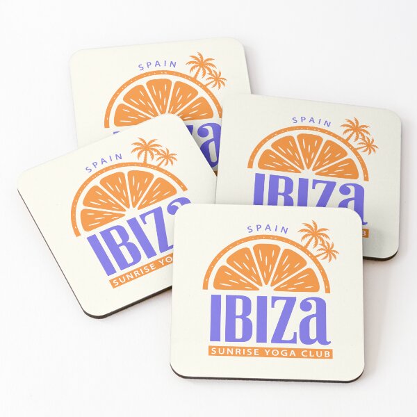 Item preview, Ibiza Sunrise Yoga Club Spain Retro Orange Design designed and sold by LinaValearte.