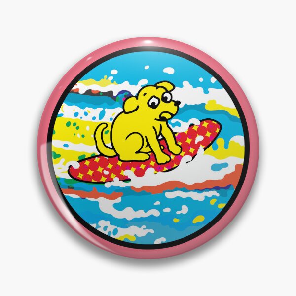 Artikelvorschau, Pop-Art-Surf-Cartoon-Hund entworfen und verkauft von cremedecolor.