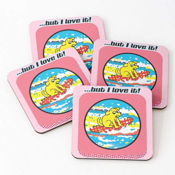 Item preview, Pop Art Surfing Cartoon Dog designed and sold by cremedecolor.