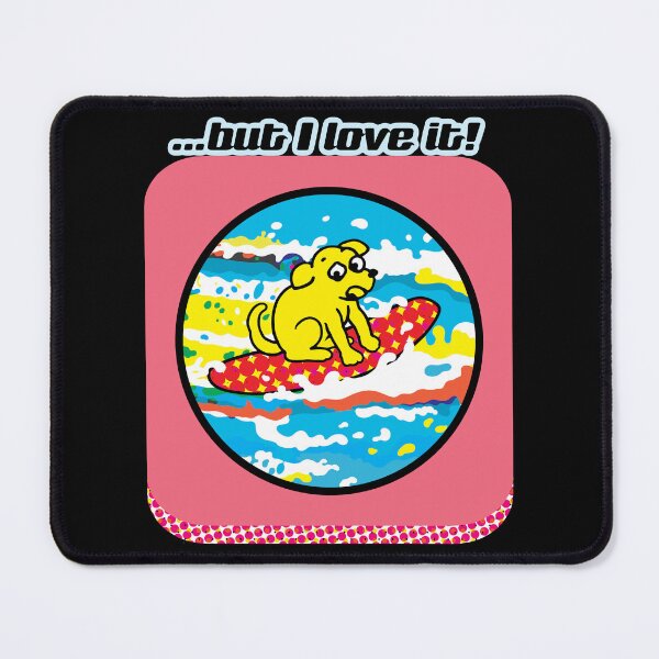 Item preview, Pop Art Surfing Cartoon Dog designed and sold by cremedecolor.