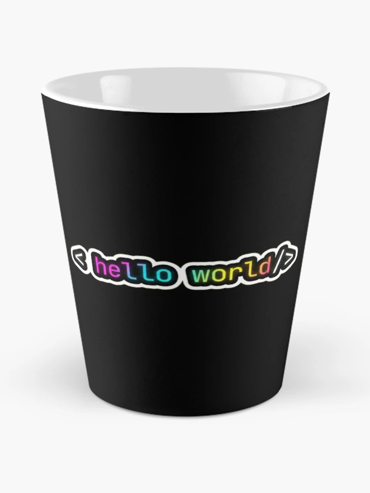 Thumbnail 2 of 4, Coffee Mug, Hello World Neon Programmer First Code Syntax designed and sold by AkDesign022.
