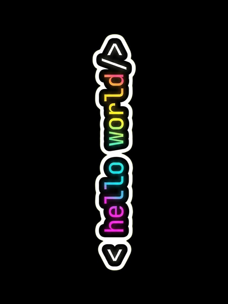 Thumbnail 4 of 4, iPhone Case, Hello World Neon Programmer First Code Syntax designed and sold by AkDesign022.