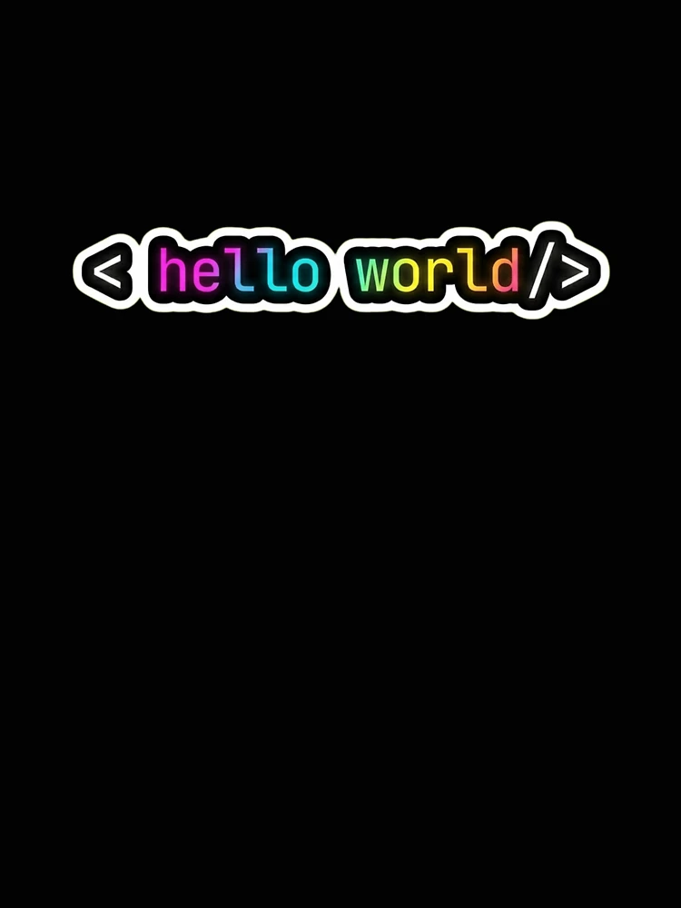 Thumbnail 4 of 4, Relaxed T-Shirt, Hello World Neon Programmer First Code Syntax designed and sold by AkDesign022.