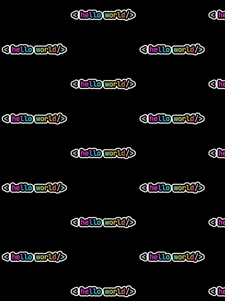 Thumbnail 3 of 3, Scarf, Hello World Neon Programmer First Code Syntax designed and sold by AkDesign022.
