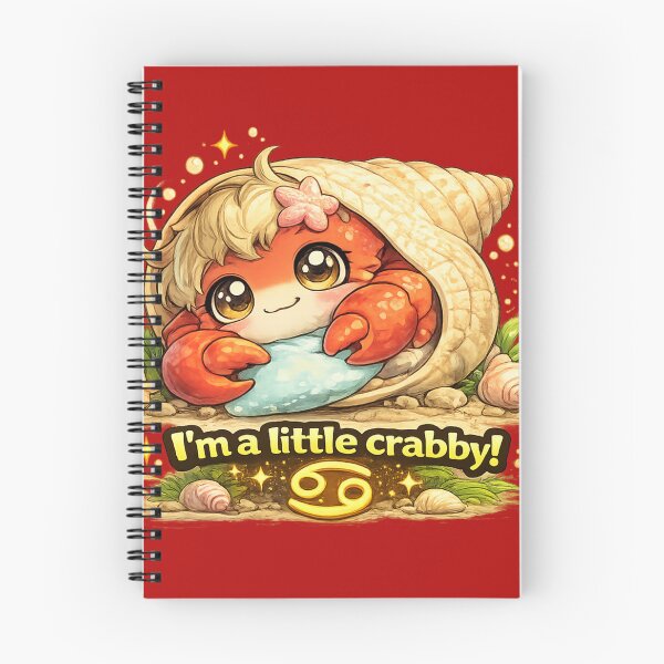 Item preview, Funny Cute Cancer Crab Big Eyes Kawaii Zodiac Cartoon I’m a Little Crabby designed and sold by StickyDelights.