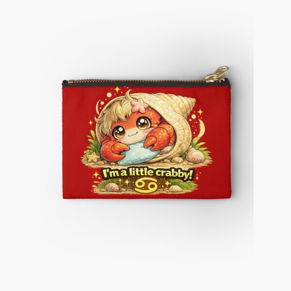 Item preview, Funny Cute Cancer Crab Big Eyes Kawaii Zodiac Cartoon I’m a Little Crabby designed and sold by StickyDelights.