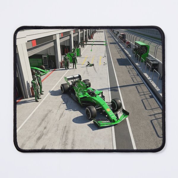 Item preview, Green Machine — F1 Car in Pit Lane with Crew 3D Render designed and sold by ticzla95.
