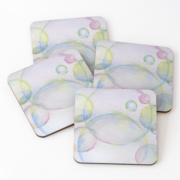 Item preview, Chasing  Bubbles Playful Watercolor  designed and sold by Cessy Kaplan.
