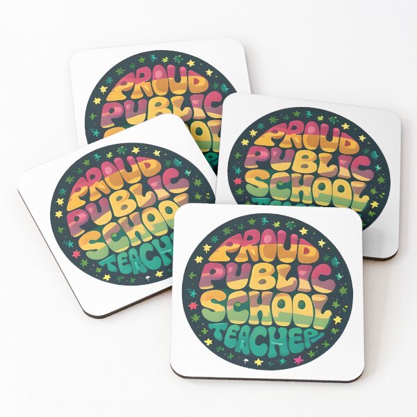 Item preview, Proud Public School Teacher Retro Groovy 70s Aesthetic designed and sold by Alldesign10.