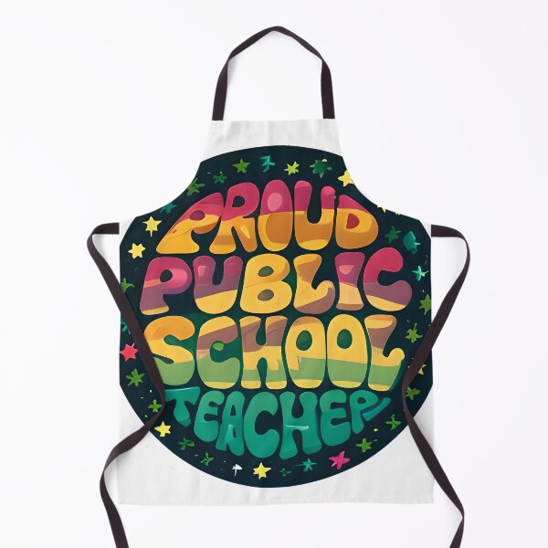 Item preview, Proud Public School Teacher Retro Groovy 70s Aesthetic designed and sold by Alldesign10.