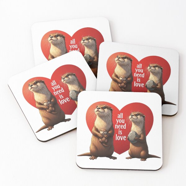 Item preview, You Are My Significant Otter - All You Need Is Love Cute Otter Couple designed and sold by Joruproyect.